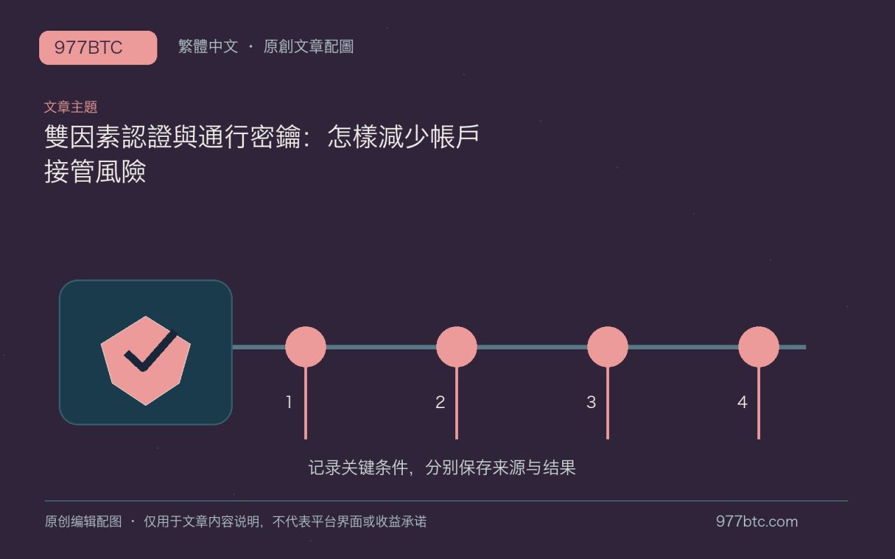 雙因素認證與通行密鑰：怎樣減少帳戶接管風險；本文獨立主題示意配圖