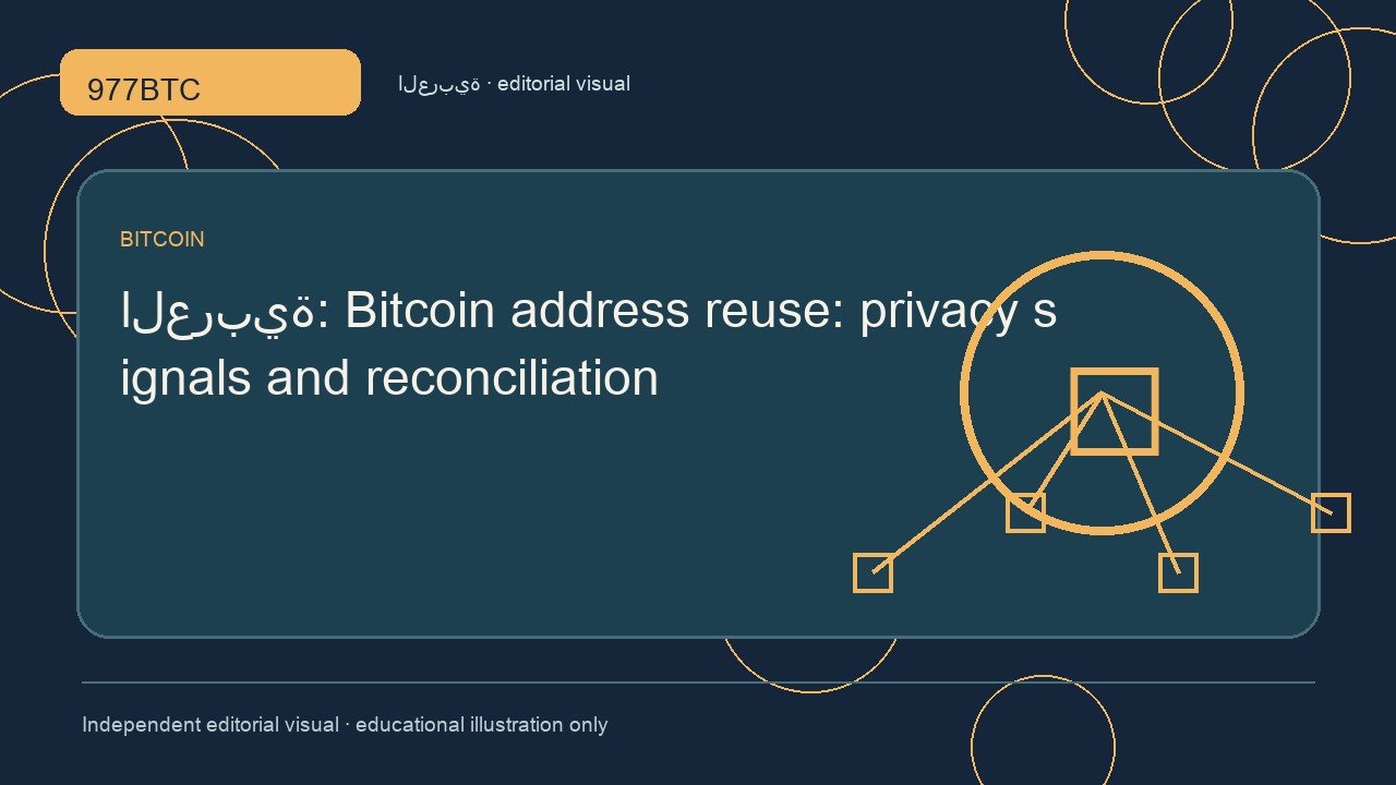 إعادة استخدام عناوين بيتكوين: الخصوصية والمطابقة