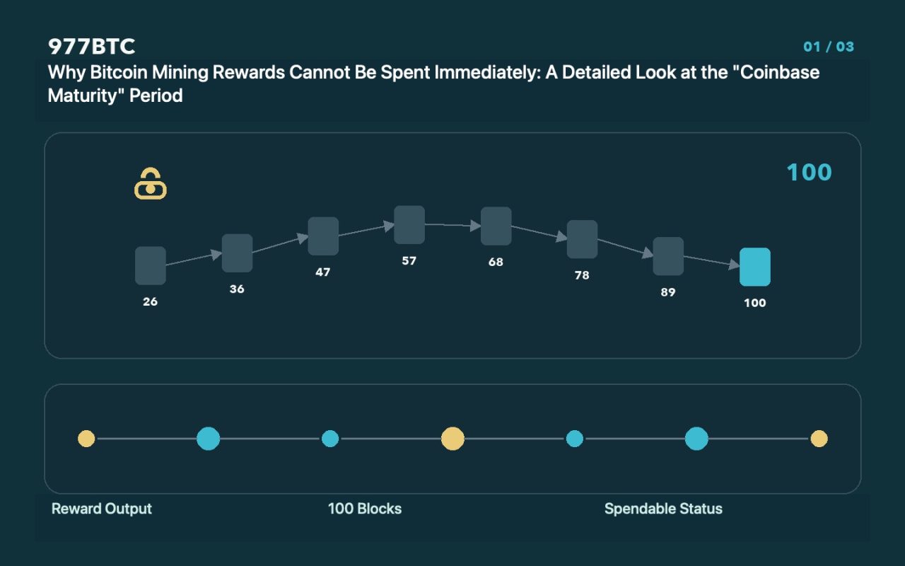 Why Bitcoin Mining Rewards Cannot Be Spent Immediately: A Detailed Look at the "Coinbase Maturity" Period