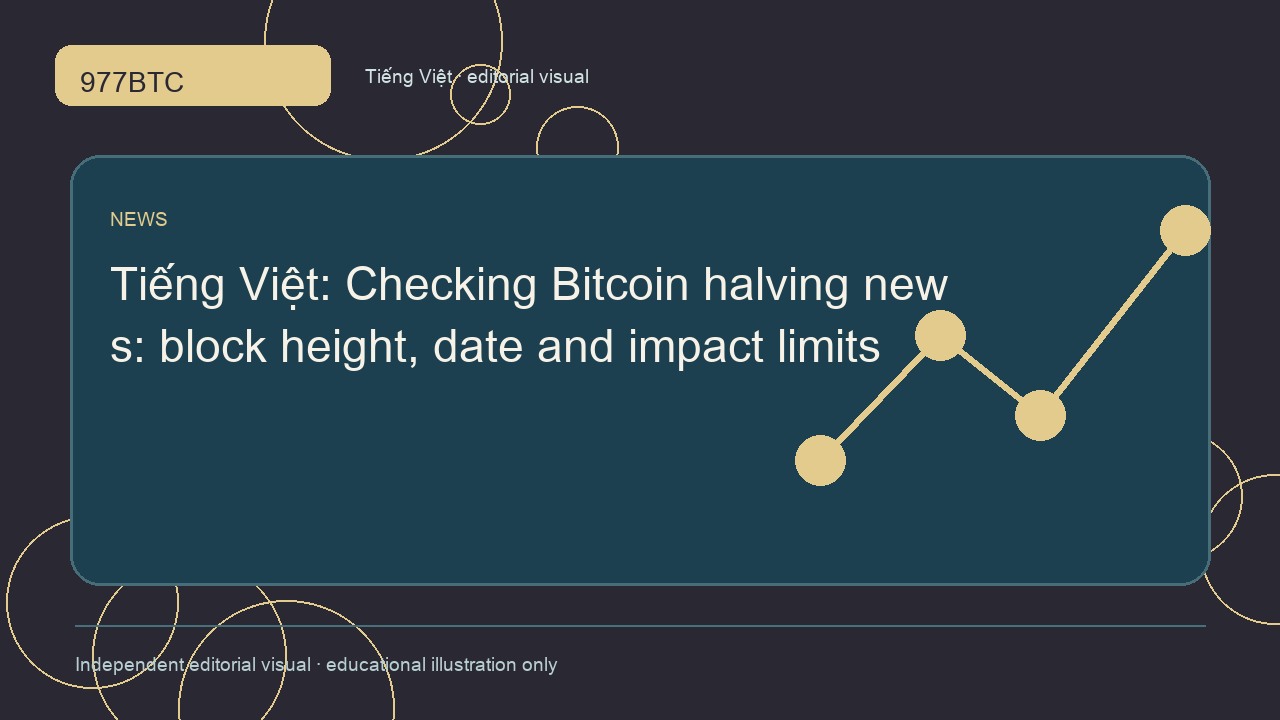 Tin Bitcoin halving: độ cao khối và giới hạn tác động