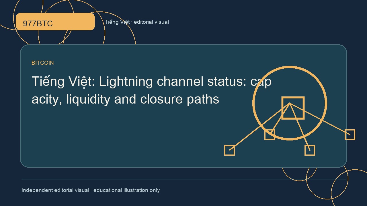 Kênh Lightning: dung lượng, thanh khoản và đóng kênh