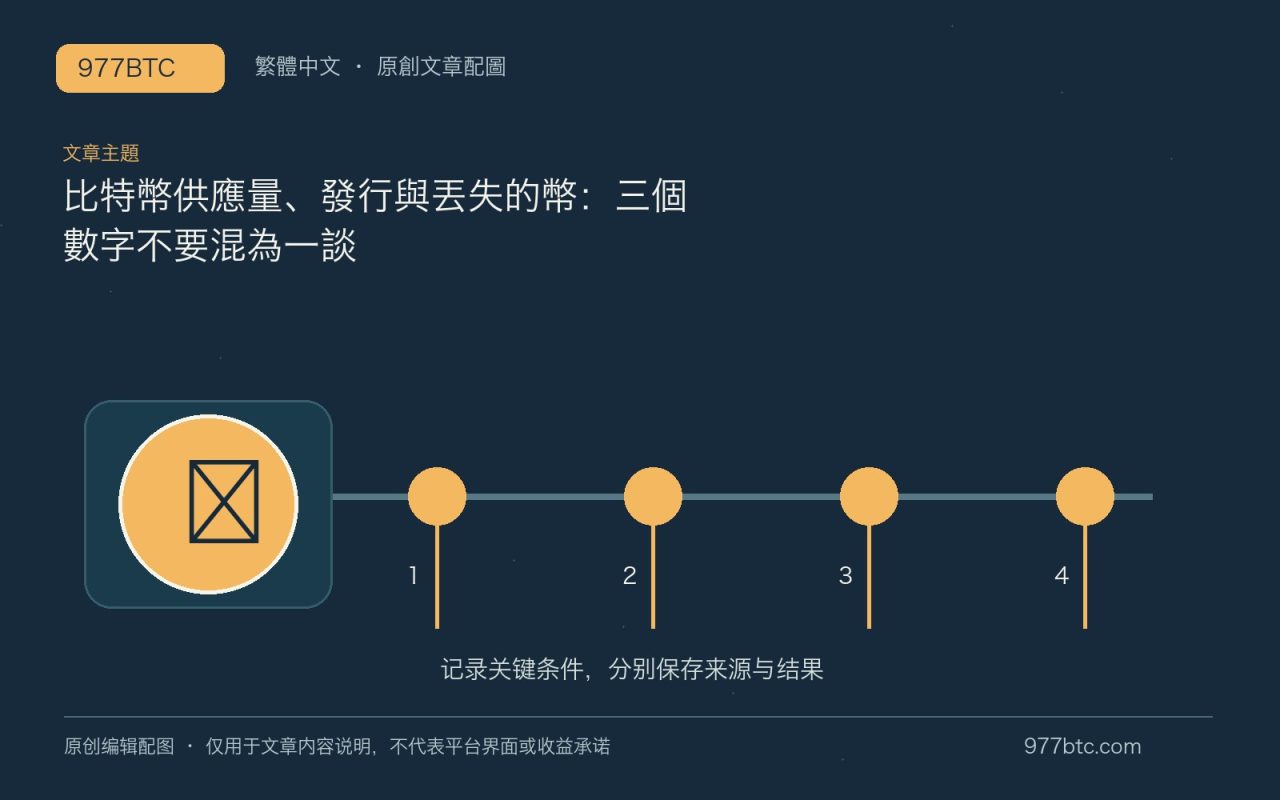 比特幣供應量、發行與丟失的幣:三個數字不要混為一談;本文獨立主題示意配圖
