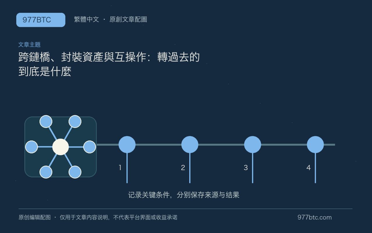跨鏈橋、封裝資產與互操作：轉過去的到底是什麼；本文獨立主題示意配圖
