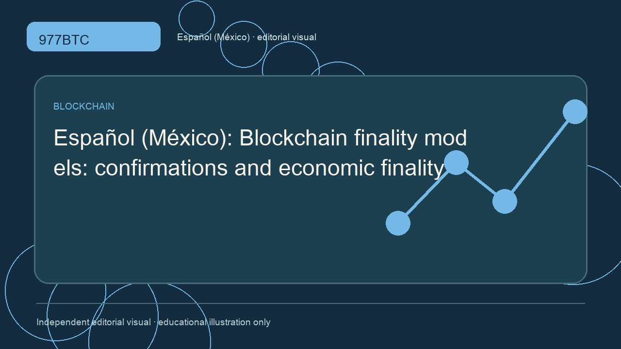 Modelos de finalidad de blockchain: confirmaciones y finalidad económica