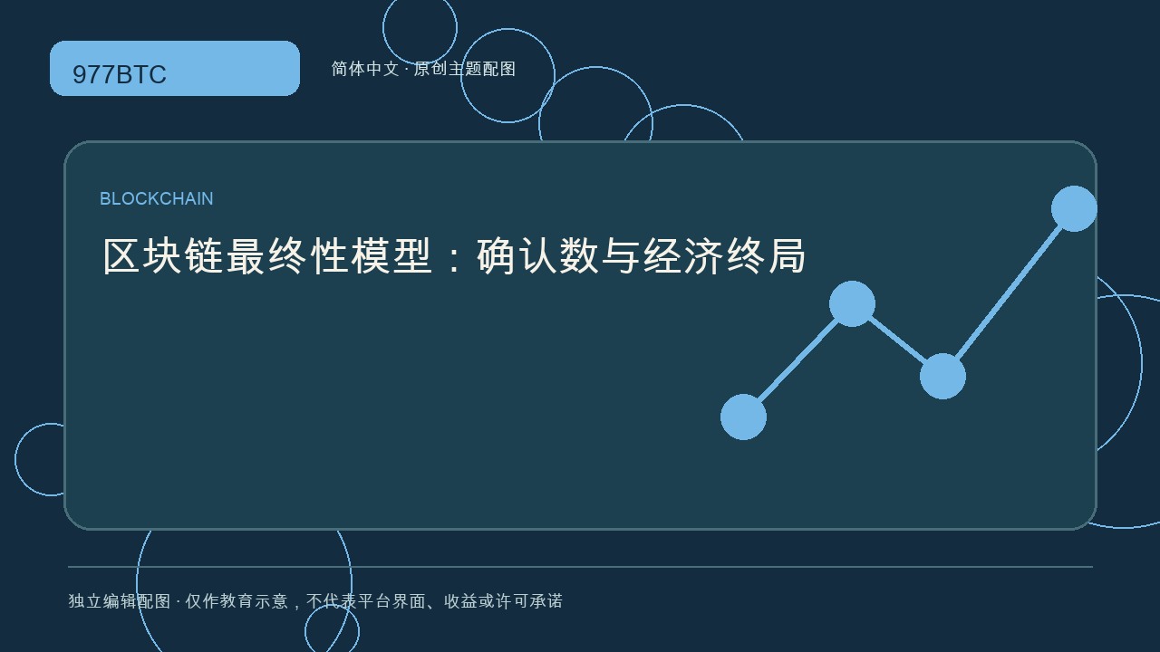 区块链最终性模型：确认数与经济终局; independent editorial visual