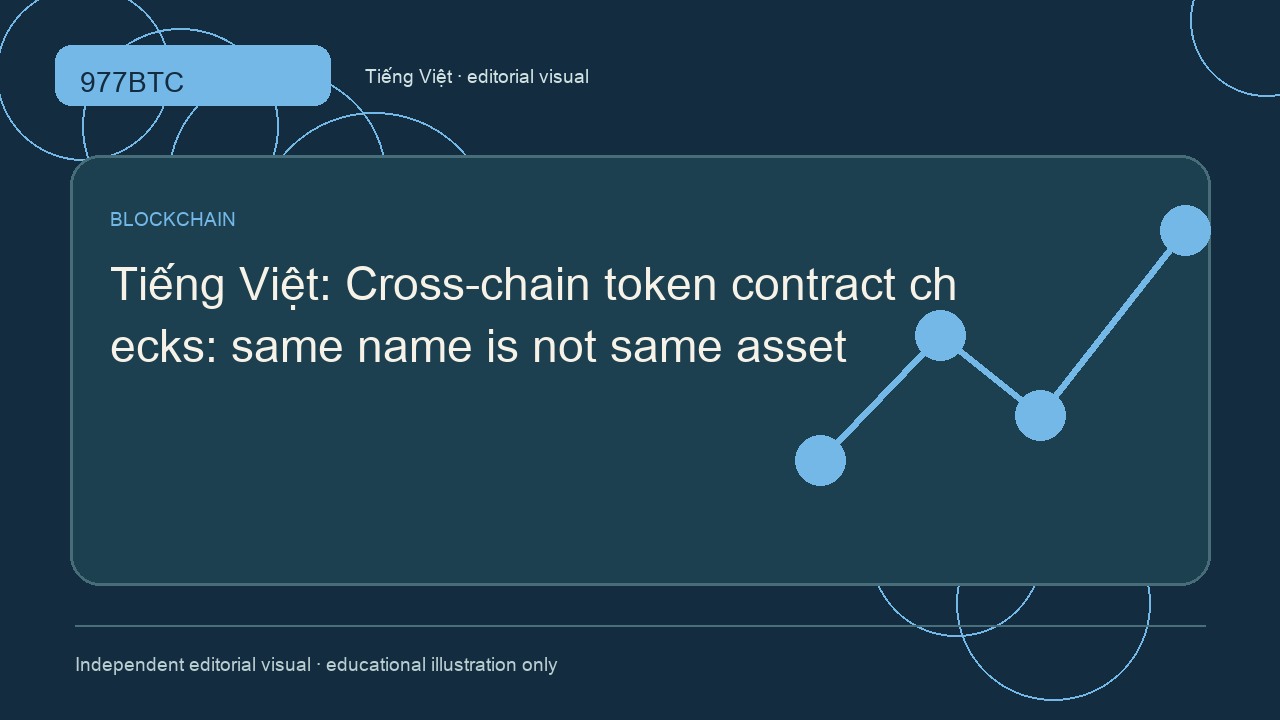 Kiểm tra hợp đồng token xuyên chuỗi: cùng tên không phải cùng tài sản