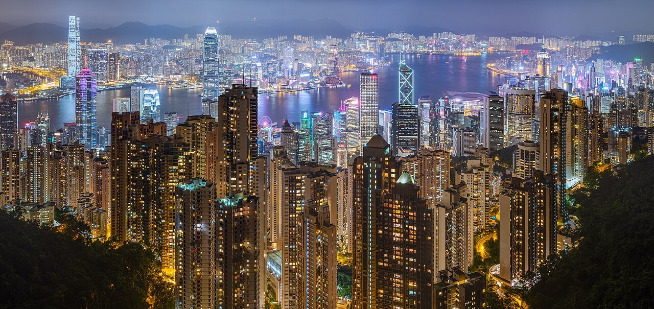 香港维多利亚港夜景