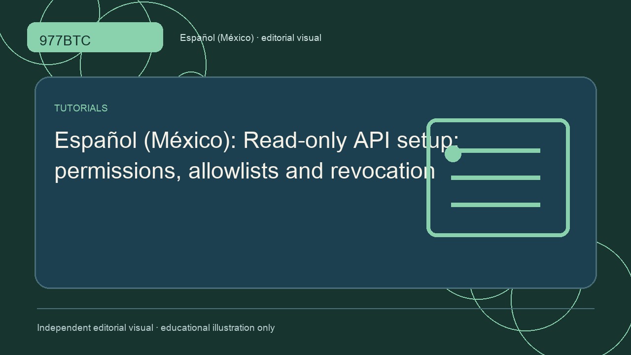 API de solo lectura: permisos, listas autorizadas y revocación