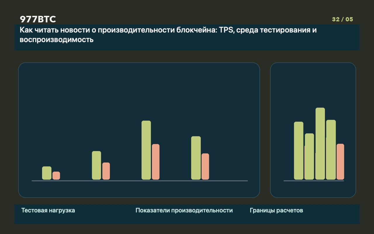 Как читать новости о производительности блокчейна: TPS, среда тестирования и воспроизводимость