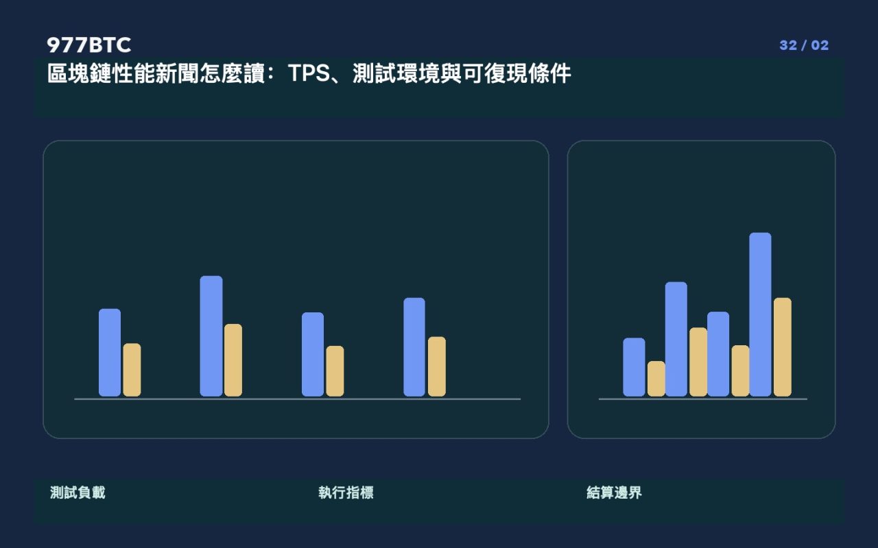 區塊鏈性能新聞怎麼讀:TPS、測試環境與可復現條件