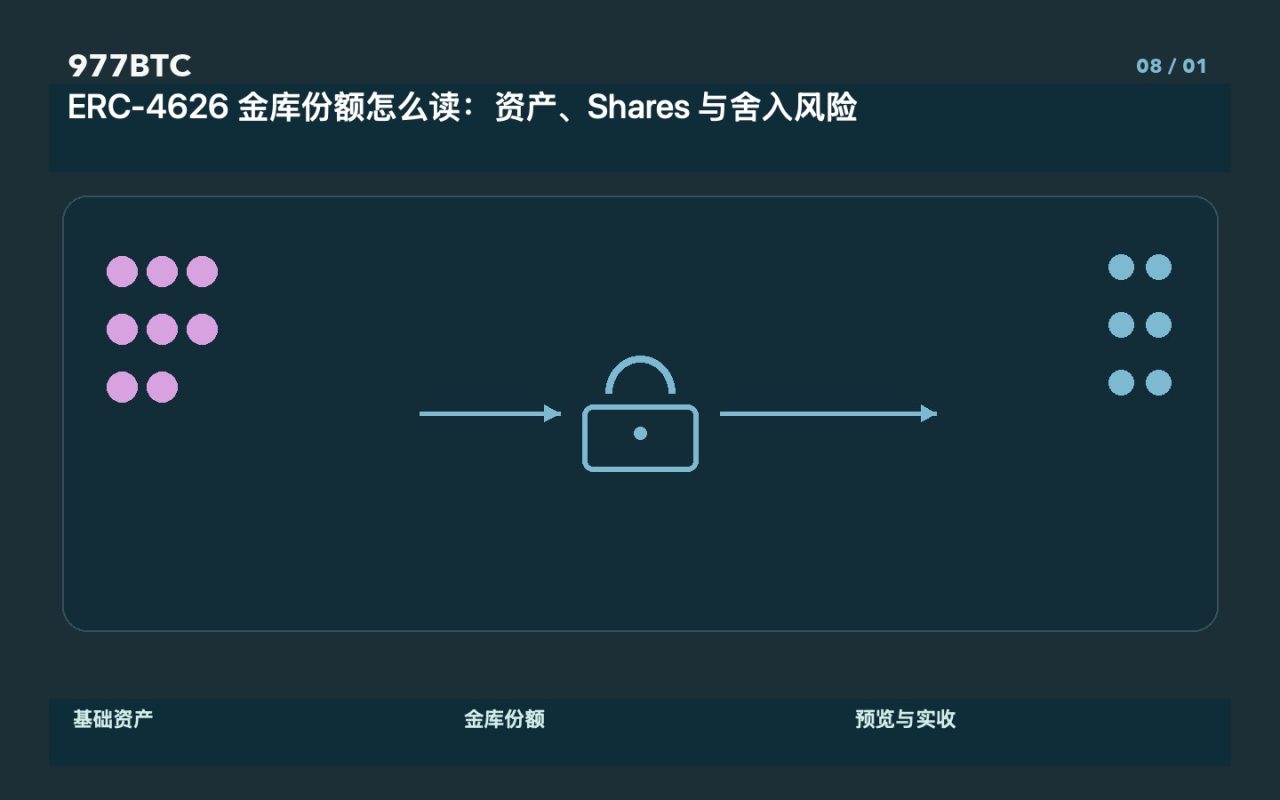 ERC-4626 金库份额怎么读：资产、Shares 与舍入风险