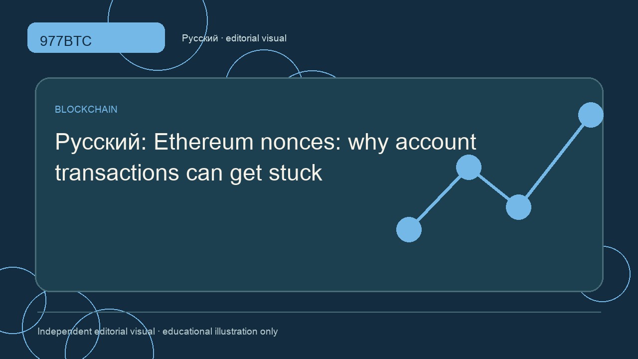 Nonce в Ethereum: почему транзакции аккаунта могут зависать