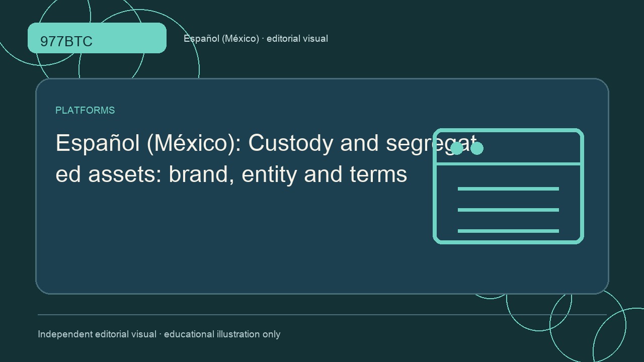Custodia y separación de activos: entidad y condiciones
