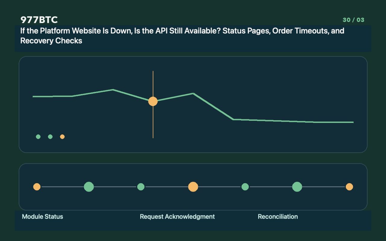 If the Platform Website Is Down, Is the API Still Available? Status Pages, Order Timeouts, and Recovery Checks