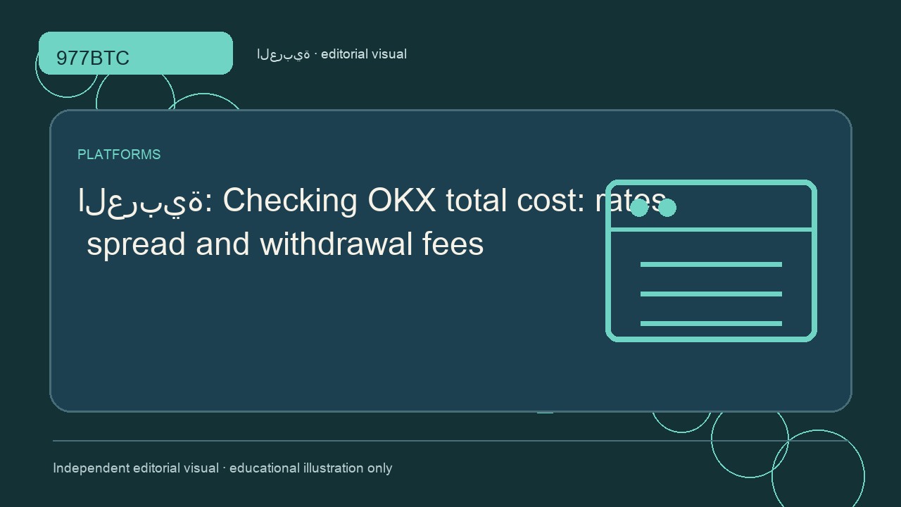 التكلفة الإجمالية في OKX: الرسوم وفروق الأسعار والسحب