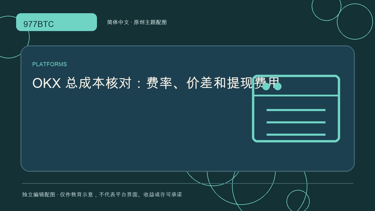 OKX 总成本核对：费率、价差和提现费用; independent editorial visual