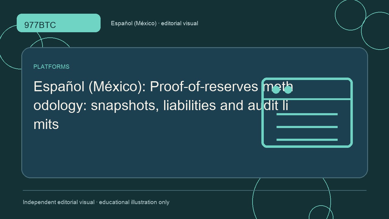 Metodología de prueba de reservas: instantáneas, pasivos y límites de auditoría