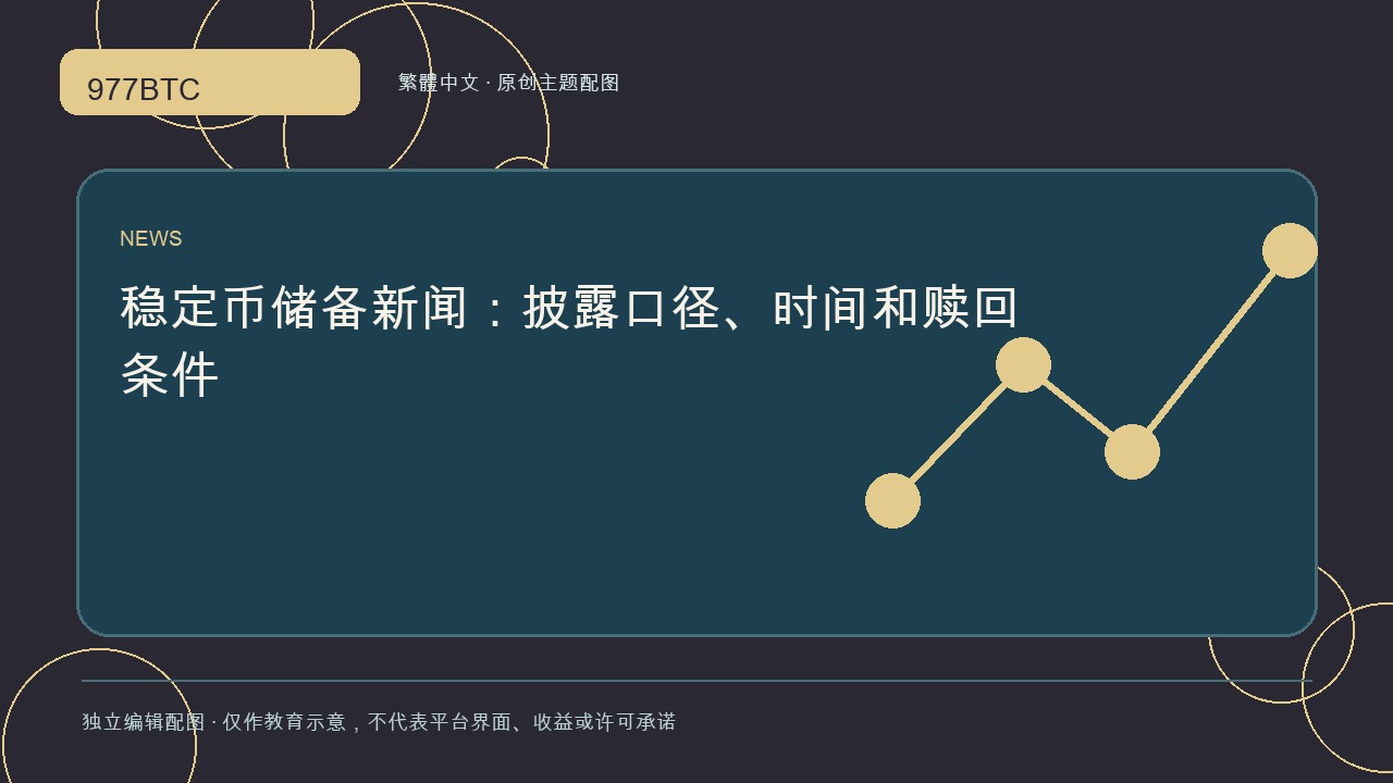 穩定幣儲備新聞：披露口徑、時間和贖回條件; independent editorial visual