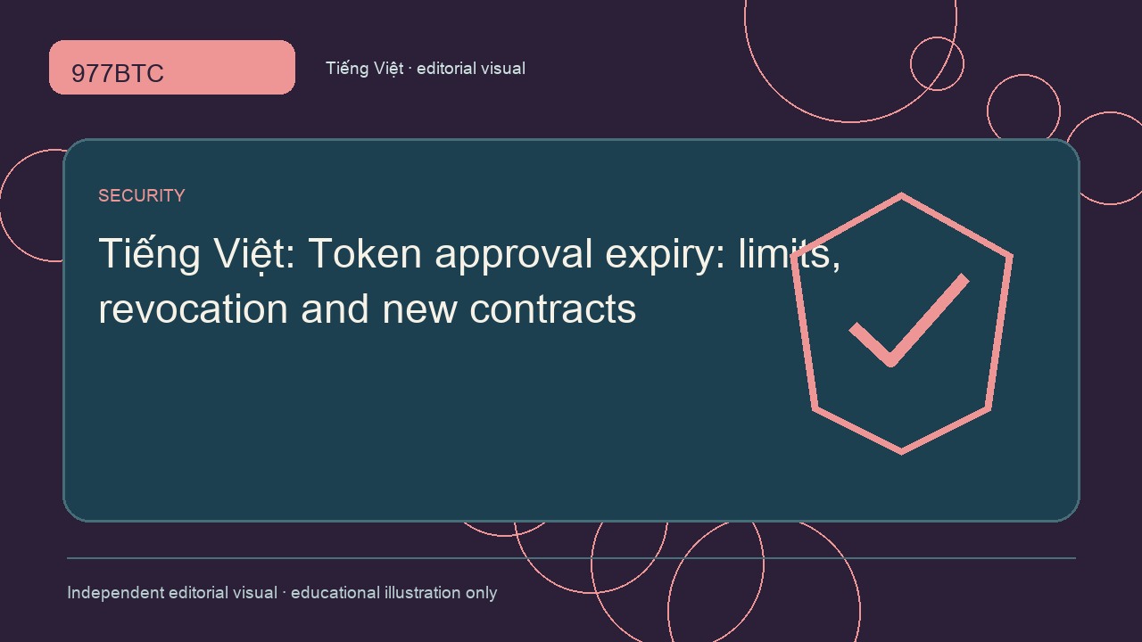 Thời hạn phê duyệt token: hạn mức, thu hồi và hợp đồng mới