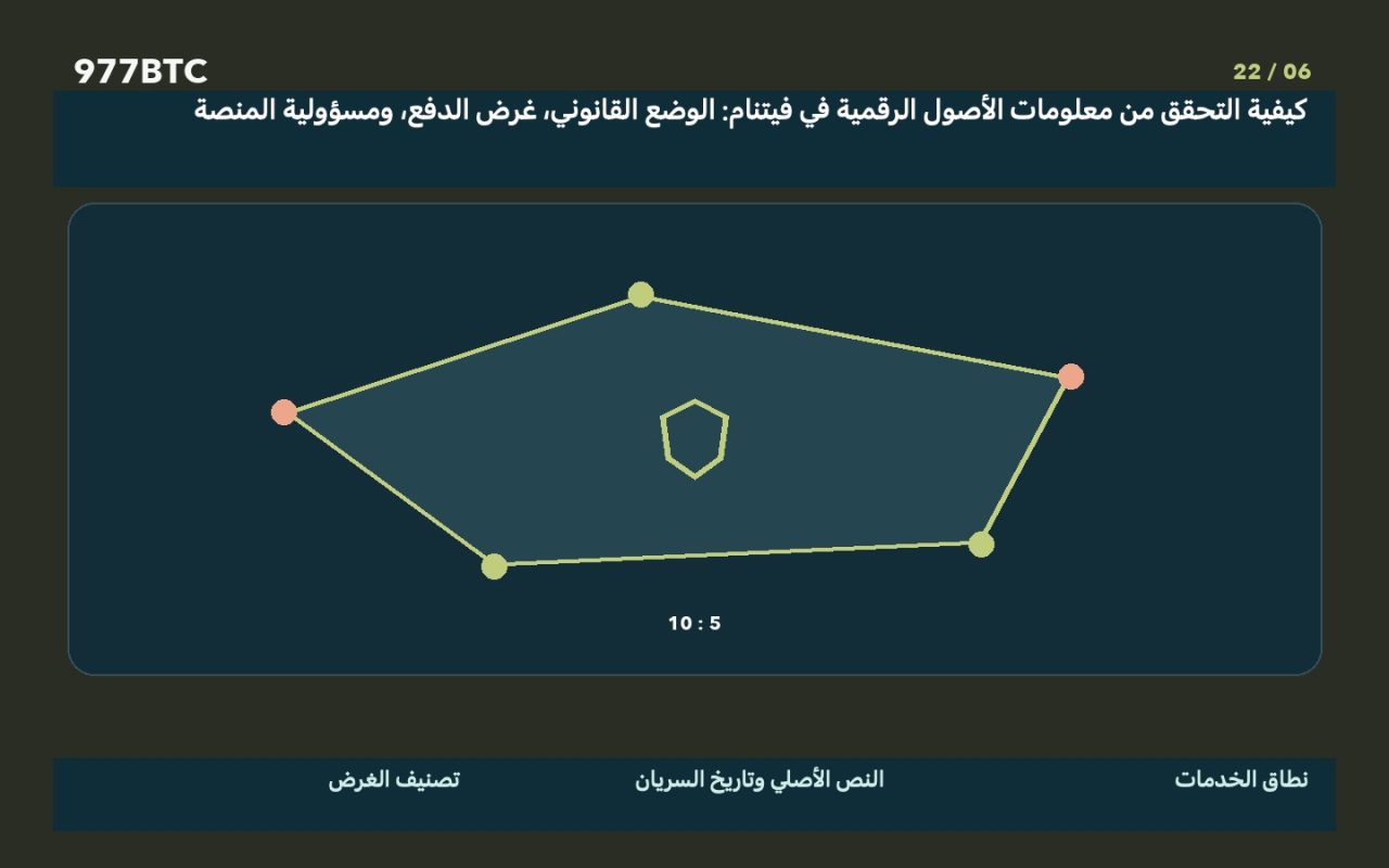 كيفية التحقق من معلومات الأصول الرقمية في فيتنام: الوضع القانوني، غرض الدفع، ومسؤولية المنصة